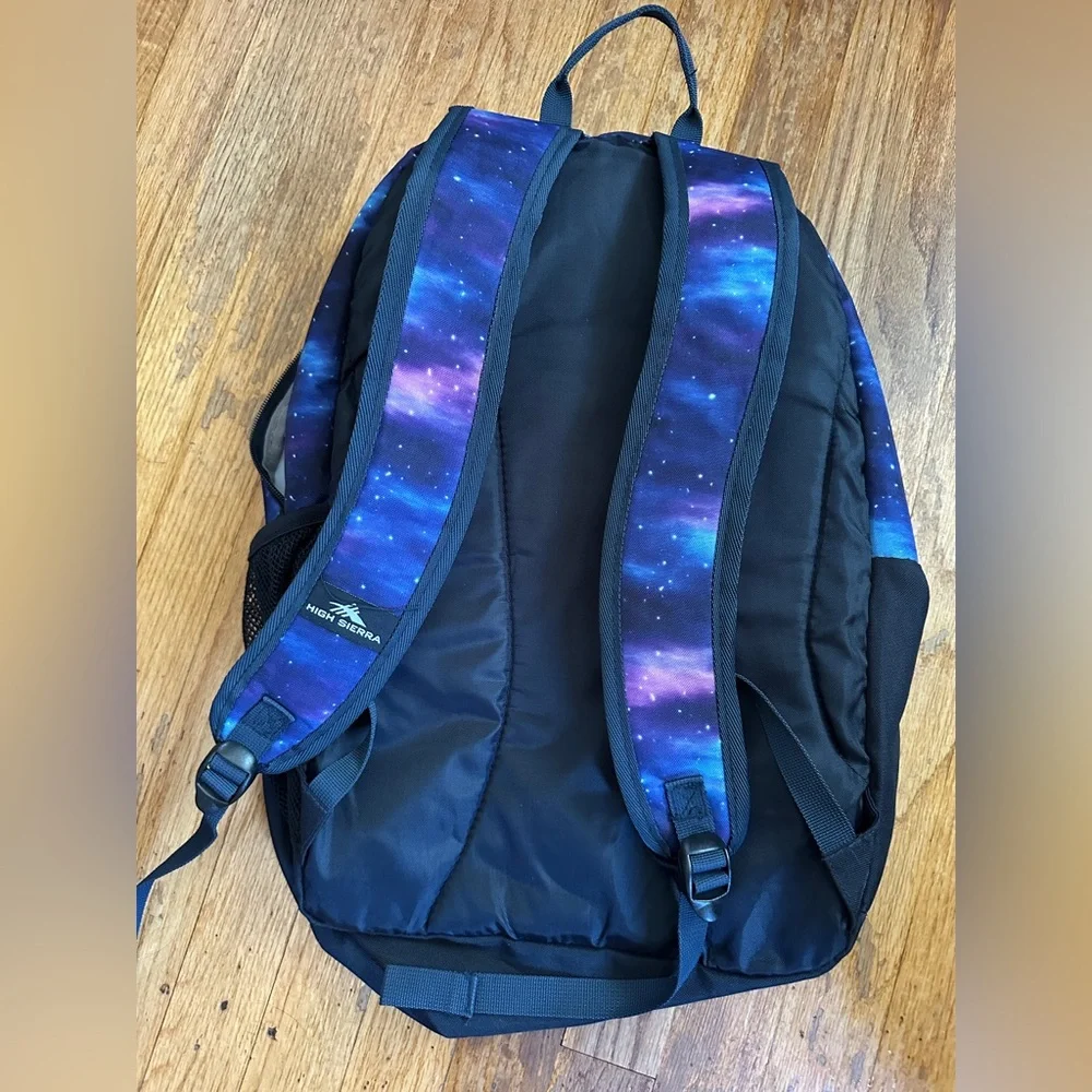 High Sierra Pinova Cosmos Midnight Blue Backpack with Cosmic Design